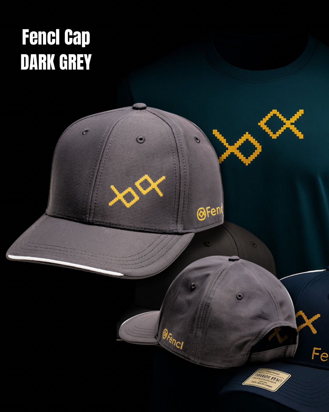 Kšiltovka Dark Grey